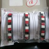 AM6393 Black and White Marbled Resin Barrette Hair Clip - 1pc