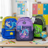 AM7607 Priority Skippy Kids School Bag Premium Frozen Character Print Multi Compartment Backpack