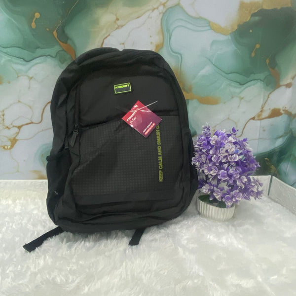 AM7613 Priority Glorious Premium Heavy Duty College Casual Backpack with Mesh Back Padding