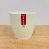 A06537 6-Inch Premium White Plastic Planter Pot (Pack of 1)