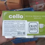 AM5672	Cello Divine Premium Ricca Small Mug - 6pcs