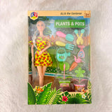 A06632 Alia the Gardener Doll Set with Plants & Pots Accessories (Item No : 4070)