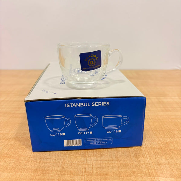 AM3744 Round Glass Tea Cup Set Of 6