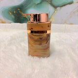 AM7786 ELEGANT MARBLE PATTERN SOAP DISPENSER WITH ROSE GOLD ACCENTS FOR MODERN BATHROOM DECOR