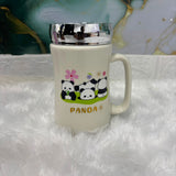 AM5352 Ceramic Coffee Tea Mug with Lid- Multidesign