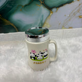 AM5352 Ceramic Coffee Tea Mug with Lid- Multidesign