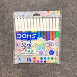 3205 Doms Max Non-Toxic Water Colour Sketch Pens (14Assorted Shades x 1 Set)