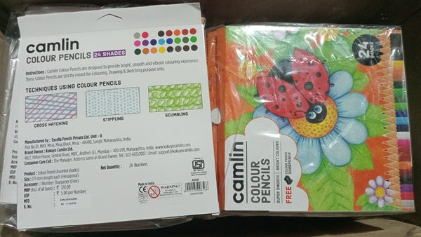 AM3299 Camlin Colour Pencil 24 Shade (Assorted)