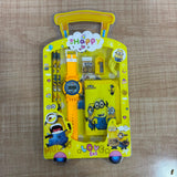 A06898 Blister Kids Stationery Gift Set with Digital Wrist Watch (Pencils, Wallet, Eraser & Sharpener)