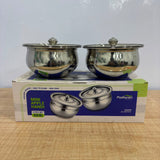 AM2947 Madhuram Prime Quality Baby Handi Stainless Steel 2 Pcs Set