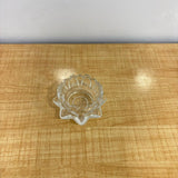 A07049 3.5-Inch Crystal Glass Lotus Candle Holder for Home Decor & Festival Lighting