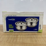 AM2951 Madhuram Prime Quality Little Handi Stainless Steel 2 Pcs Set