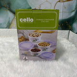 Di0371 Cello Marble-Out Storage Container Set – 3 Pcs