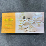 Di0229 Cello Crockery Imperial Plus Dessert Set – 7 Pcs (Oxford Design)