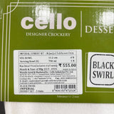 Di0211 Cello Dessert Set - 5-Piece Bowls - 1 Serving Bowl with 4 Dessert Bowls
