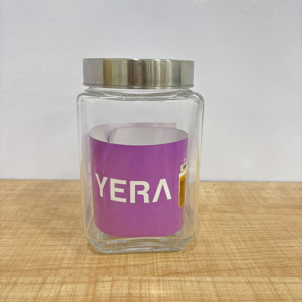 3522 Yera X-Series Square jar with see through cap, 1800ml (KSM1800)