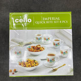 Di0234 Cello Crockery Imperial Quick Bite Set - 8 Piece
