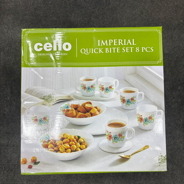Di0234 Cello Crockery Imperial Quick Bite Set - 8 Piece