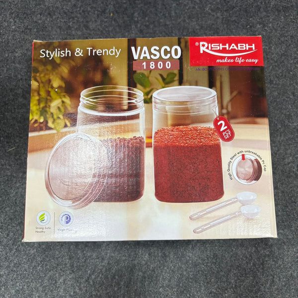 AM2642 Rishabh Vasco 1800 stylish & Trendy Pet container 2pcs with Spoon