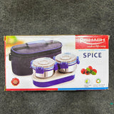 AM5655 Rishabh Spice Lunchbox With 1 Box ,2 container and Jacket