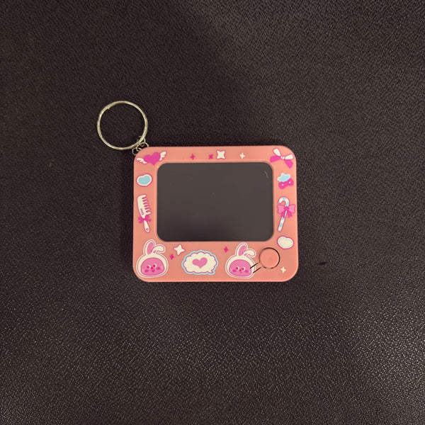 A07602 Cute Cartoon Mini Writing Slate Keychain with Key Ring