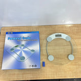 A07528 Personal Digital Weighing Scale with Tempered Glass Platform & LCD Display