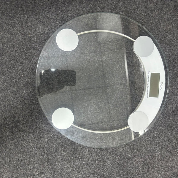 A07528 Personal Digital Weighing Scale with Tempered Glass Platform & LCD Display