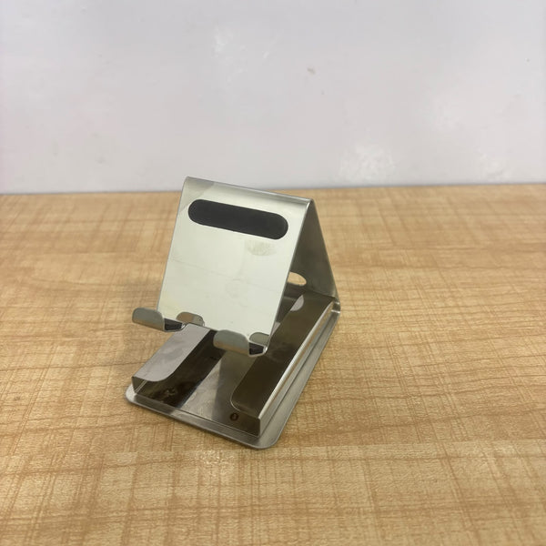 21150 Metallic Desktop Mobile Phone Stand with Business Card Holder