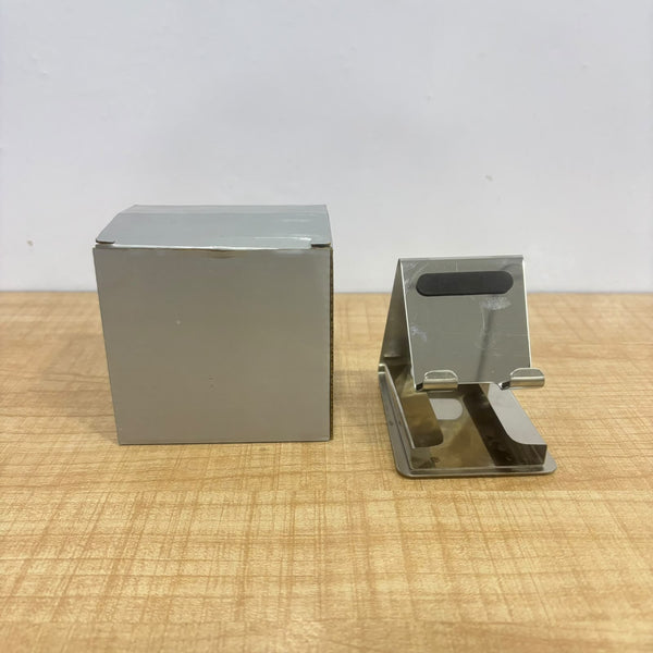 21150 Metallic Desktop Mobile Phone Stand with Business Card Holder