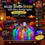 A07500 14 Led Bottle Series LED Fairy String Lights (Multicolour)