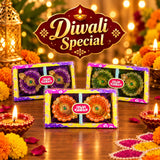 A07541 Diwa Karam Decorative Painted Clay Diya Set for Festive Decor - Pack of 2