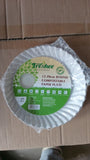 AM5731 Freshee Paper Plates 25pcs, 17.78cm Round Disposable Small Paper Plates for Serving Party Snacks, Food, Cakes