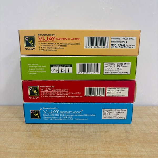 A07573 Vijay Silver Stone Premium Dhoop Sticks