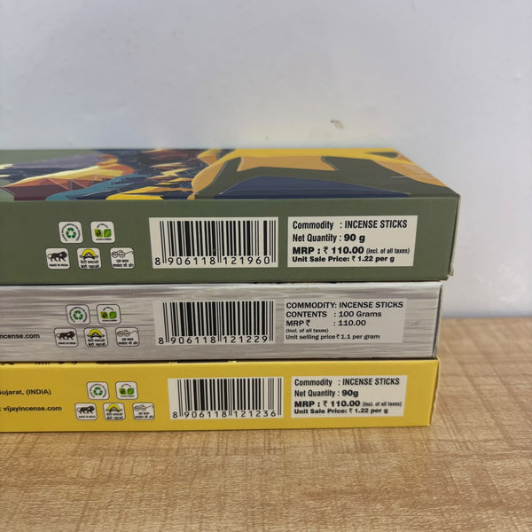 A07569 Vijay Silver Stone Premium Incense Sticks