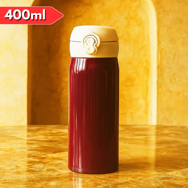 AM5930 Stainless Steel Vacuum Flasks Water Bottle with Sipper Cap - 400ml