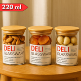 AM5979 Deli Glass Storage Jar (220ml) - Set of 3 Pcs