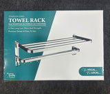 0314 Bathroom Accessories Stainless Steel Folding Towel Rack [24 inch]