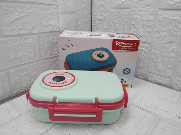 AM3648 Rishabh Steel Futuro 3 Lunch Box 1 Pcs