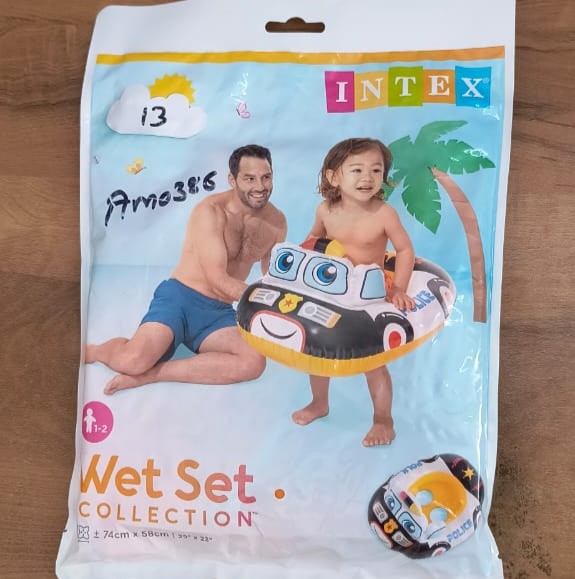 AM0386 Swimming Pool Vehicle Shape Inflatable Ring for Kids