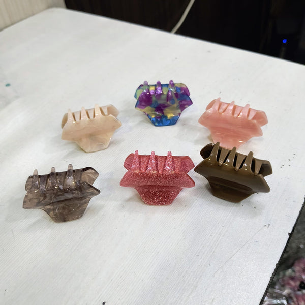AM1295 Multicolor & Multidesigne Claw Clip Small 1 pc