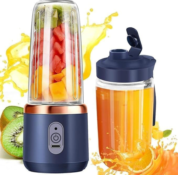 AM3451 Portable Juicer Fruit Blender 400ml 2 Pcs Set