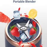 AM3451 Portable Juicer Fruit Blender 400ml 2 Pcs Set