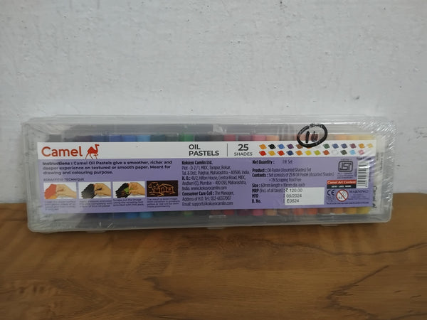 AM3298 Camel Oil Pastels Set of 25 Shades