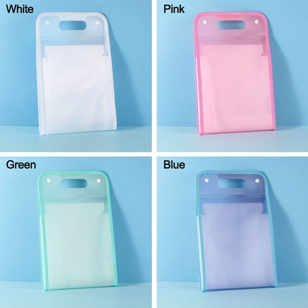 AM2063 13 Pockets Portable Folder Transparent Large Multicolor