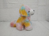 AM3480 Lot Ganti Rainbow Soft Dog Toy 9inch