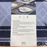 A07057 MMT-TS4 6-Piece Woven Table Mat Set (30x45cm) – Assorted Colors