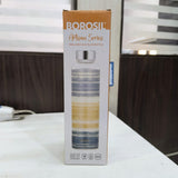 AM5176 Borosil Artisan Series Glance 550 Ml Wide Mouth Glass Bottle with Metal Lid - Store Water, Lassi, Juice, Smoothies