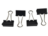 AM2138 Professional Mini Black Clip 12Pcs Binder Clip 25mm