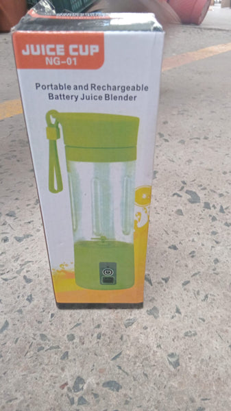 AM6822 Portable 2 USB Electric Juicer – 6-Blades Protein Shaker Blender Cup (380 ML)