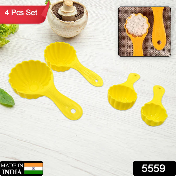 5559 Plastic Kitchen Tool Mould / Ladoo Mould Spoon Ladoo Making Spoon Set for Kitchen Multipurpose, Plastic Ladoo Mold For Making Different Variety of Ladoo (4 Pcs Set)